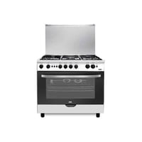 فرن غاز هاس 5 عيون 60*90 استيل جوانب سلفر - HC960F...