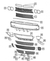 ديكور شبك فوق تشالنجر 2015-2018