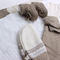 طقم مواليد 5 قطع شتوي