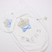 قماط مواليد مزين بالكريستال