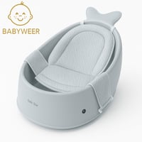 بانيو استحمام للأطفال بشكل الحوت مع شبكة مريحة