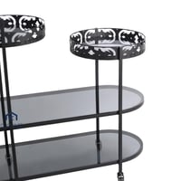 عربية تقديم لون اسود 4 دور مع ليزر بشكل انيق وسطح...