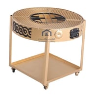 منقل حطب دائري لون ذهبي