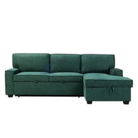 كنب لون اخضر 250×180 بتصميم عصري زاوية يمين