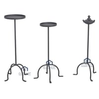 طقم طاول مدخل مع مبخرة صاج كامل لون اسود مطفي