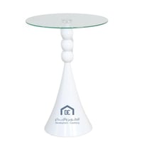 طاولة خدمة فخمة مصنوعه من الرخام سطح زجاج