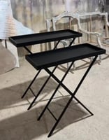 طاولة مدخل 2 قطعه لون اسود