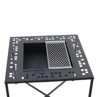 منقل مربعه قص ليزر لون اسود مطفي