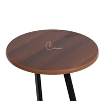 طاولة خدمة تصميم عصري قاعدة حديد لون أسود وسطح شكل...