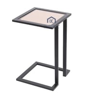 طاولة خدمة تصميم حديث قاعدة معدن لون اسود مطفي سطح...