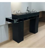 طاولة استقبال كونسول خشب سنديان مع حزام