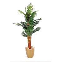 شجر صناعي نخل بمركن ذهبي ارتفاع 150 سم