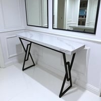 طاولة مدخل سطح بديل رخام ابيض