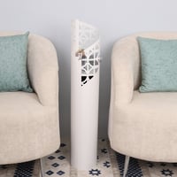 مبخرة حديد شكل عصري لون أبيض