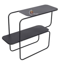 طاولة مدخل حديد كامل دورين لون أسود مطفي