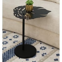 طاولة خدمة لون أسود بالكامل قص ليزر