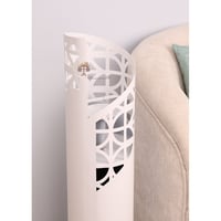 مبخرة حديد شكل عصري لون أبيض