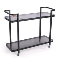 عربية تقديم دورين حديد قواعد حديد لون اسود مع كفرا...