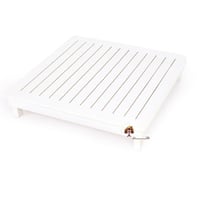 طاولة رمضان طعام أرضية شكل مربع خشب كامل لون ابيض