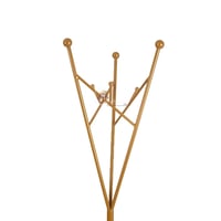 علاق ملابس قواعد حديد لون ذهبي مع رف للبخور