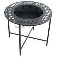 منقل دائري قص ليزر لون اسود مطفي