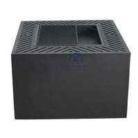 منقل حطب ليزر مربع لون اسود