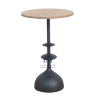 طاولة خدمة دائرية قاعدة رخام صناعي سطح قشرة