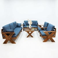 جلسة خارجية 7 شخص لون ازرق