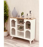 ركن قهوة ابيض سطح بني