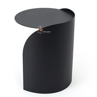 طاولة خدمة معدن حديد كامل لون أسود