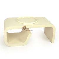 طاولة منقل حطب حديد بالكامل لون بيج