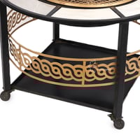 منقل بشكل دائري مع حزام قص ليزر السطح سيراميك لون...