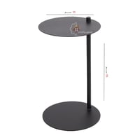 طاولة خدمة شكل دائري عصري مصنوعة من الحديد لون أسو...