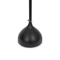 طاولة خدمة قاعدة رخام صناعي وسطح زجاج لون اسود