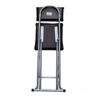 كرسي صلاة قابل للطي بظهر اسفنجي مريح لون اسود