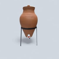 زير فخار طبيعي لمياه الشرب مع قاعده 7-9لترات تقريب...