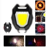 كشاف ميداليه مع ولاعه كهرباي ويدعم 3 الوان ابيض وك...