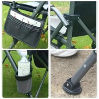 كرسي طي قابل للحمل مع جيب جانبي، كرسي قابل للطي، م...