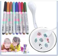 مجموعة الرسم المائي السحرية للأطفال | ١١ قلم رسم،...