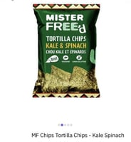 رقائق التورتيلا المقرمشة بالذرة بالكرنب والسبانخ خ...