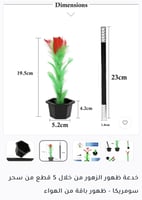 الوردة السحرية خدعة ظهور الزهور من خلال 5 قطع من س...