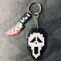 ميدالية وجه الشبح صناعة يدوية Ghostface Scream Key...