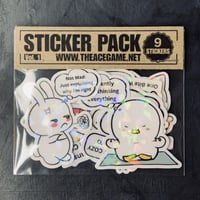 ستيكرات كيوت بتصاميم كوميدية لماعة ومقاومة للماء F...