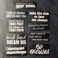 ستيكرات عبارات تحفيزية Motivation Waterproof Stick...