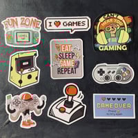 ستيكرات ريترو قيمرز Retro Games Waterproof Sticker...
