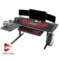 طاولة قيمنق زاوية لون اسود ماوس أحمر