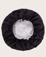 قبعة ساتان لحماية شعرك اثناء النوم مبطنة بمطاط عري...