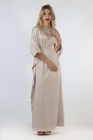 جلابية بيج بأكمام واسعة