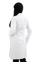 لابكوت نسائي طبي لون أبيض طول (36 إنش) المعطف الطب...