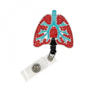 علاقة حامل بطاقات بتصميم رئة تشريحية طبية